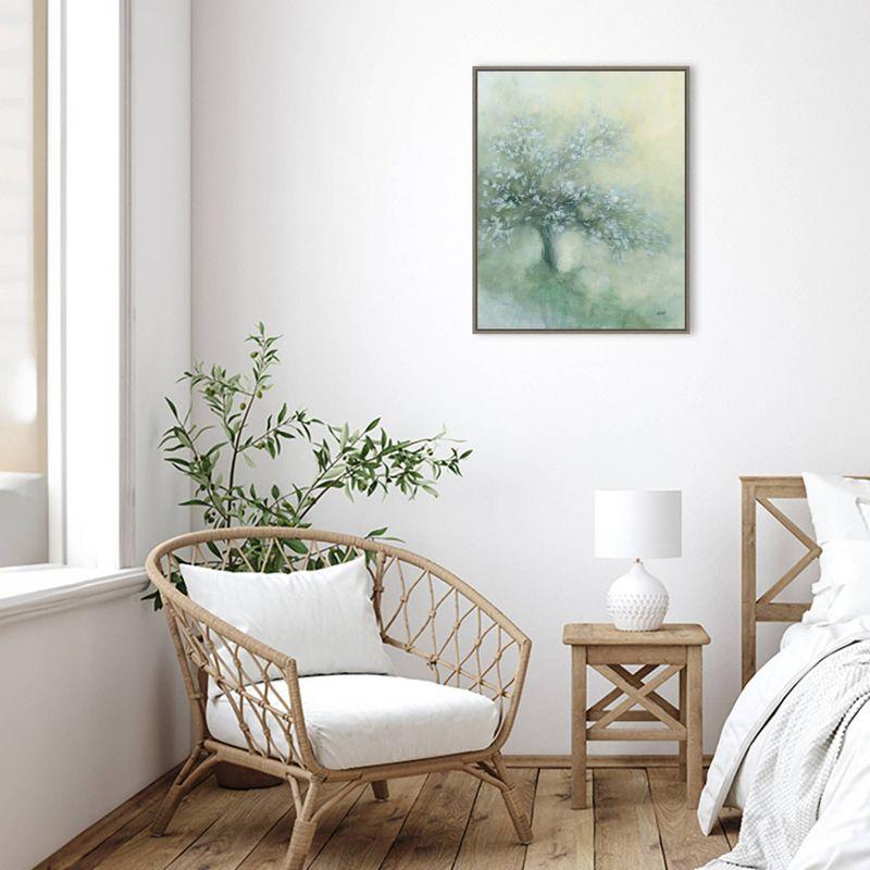 23" x 28" Subtle Tree I by Julia Purinton Framed Canvas Wall Art Print - Amanti Art: Modern Botanical Lithograph, Polystyrene Frame