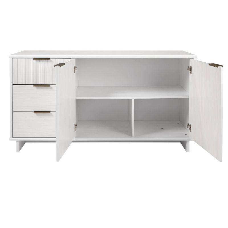 55.07" Granville Modern 3 Drawer Sideboard - Manhattan Comfort