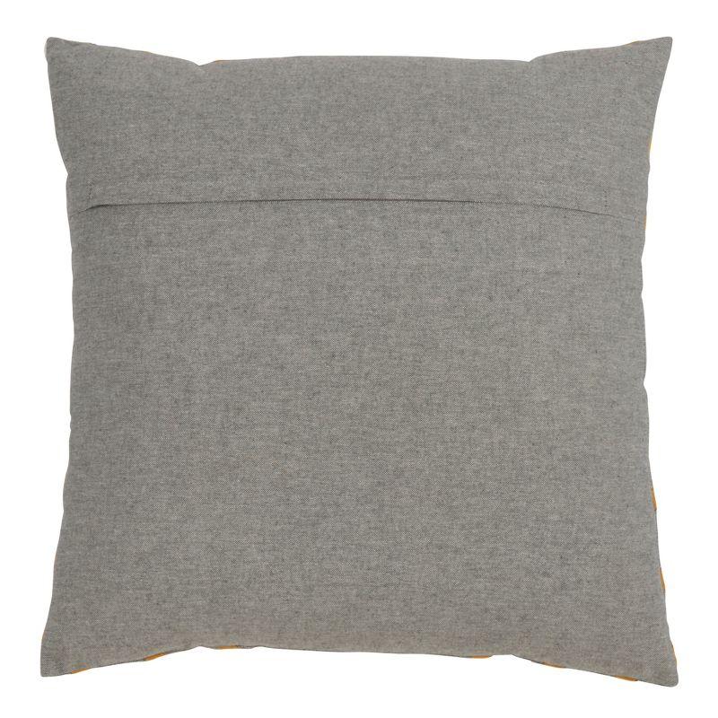 Saro Moutarde Appliqued Down Throw Pillow