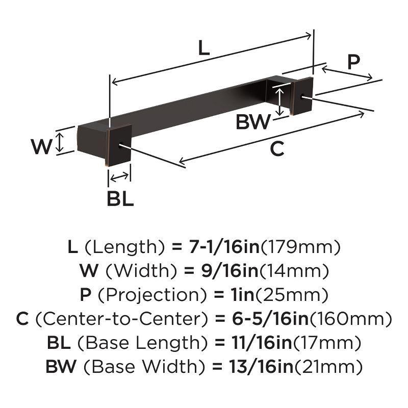 Appoint 6-5/16 in (160 mm) Center-to-Center Cabinet Pull