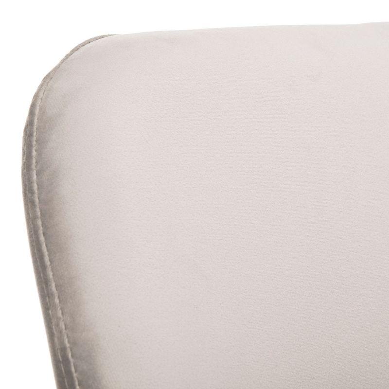 Lulu Upholstered Dining Chair (Set of 2) - Grey/Gold - Safavieh