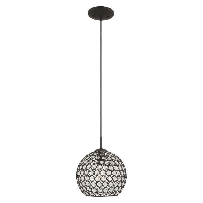 Livex Lighting Cassandra 1 - Light Pendant in  Black
