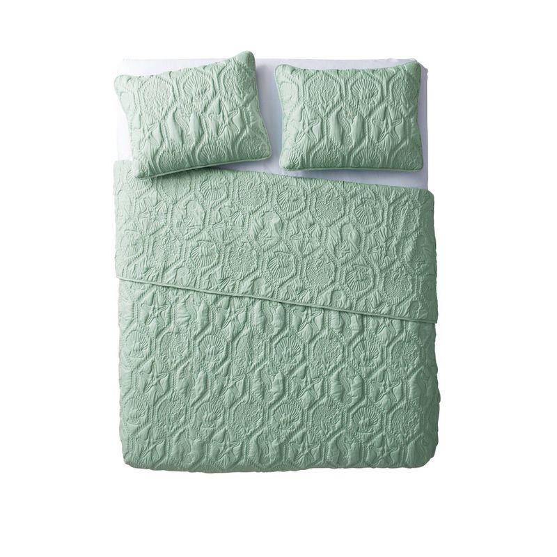 Shore 3-Piece Embossed Quilt Set