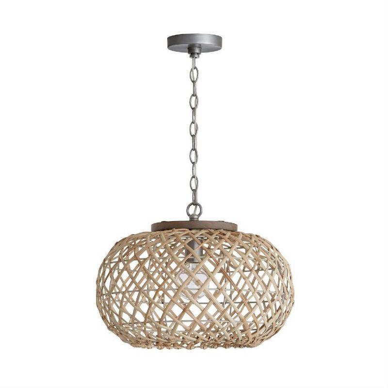 Independent 1 - Light Gray Wash/Antique Nickel Single Pendant