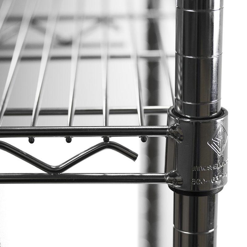 Shelving.com Chrome Wire Shelving with 2 Tier Shelves - 8"d x 24"w x 14"h