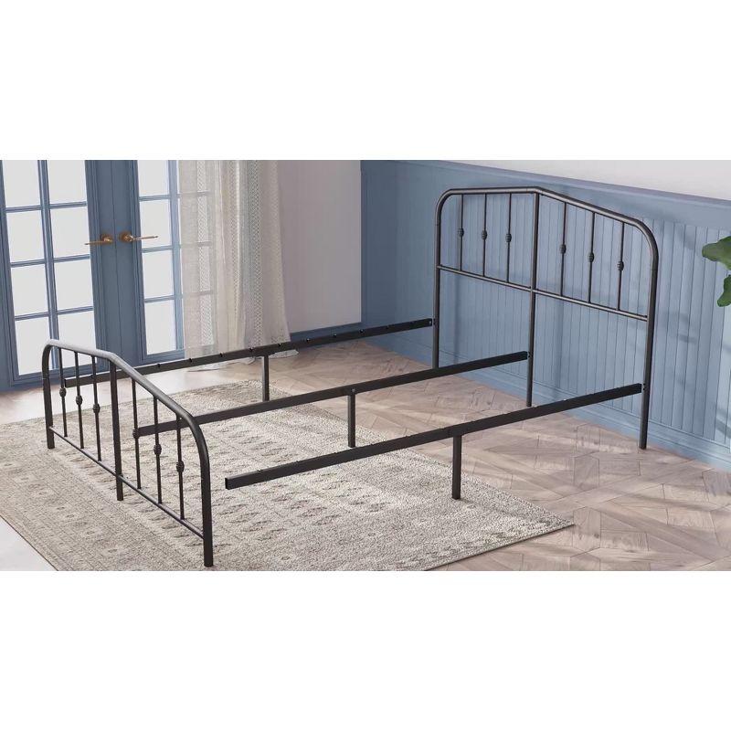 Twin Heidi Metal Platform Bed Frame Black - Zinus: Steel Construction, No Box Spring Needed, 11" Clearance