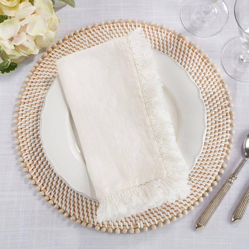 Refined Rustic Fringe Edge 20" Napkin (Set of 4)