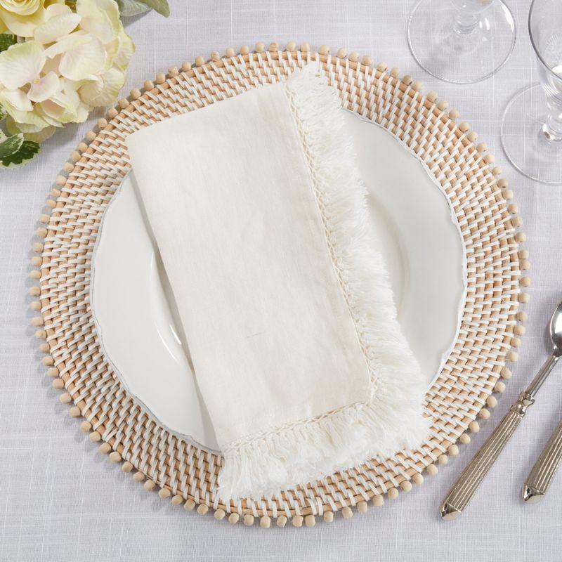 Refined Rustic Fringe Edge 20" Napkin