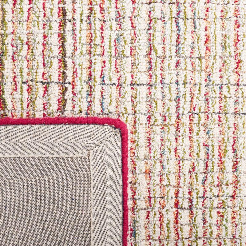 Abstract ABT481 Handmade Indoor Area Rug - Red/Green - 8'x10' - Safavieh