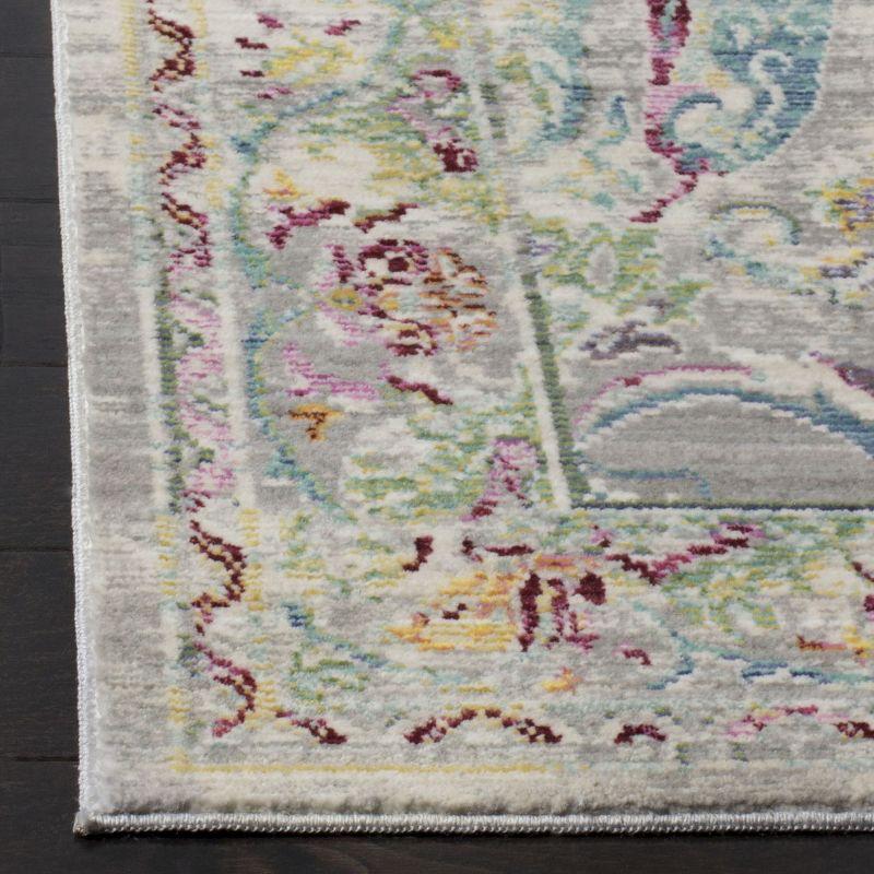 Mystique MYS925 Power Loomed Area Rug Grey / Light Blue 6' X 9' - Safavieh.