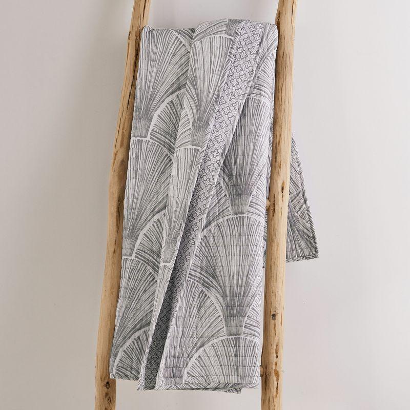 Wexford Grey Quilted Throw -  Levtex Home