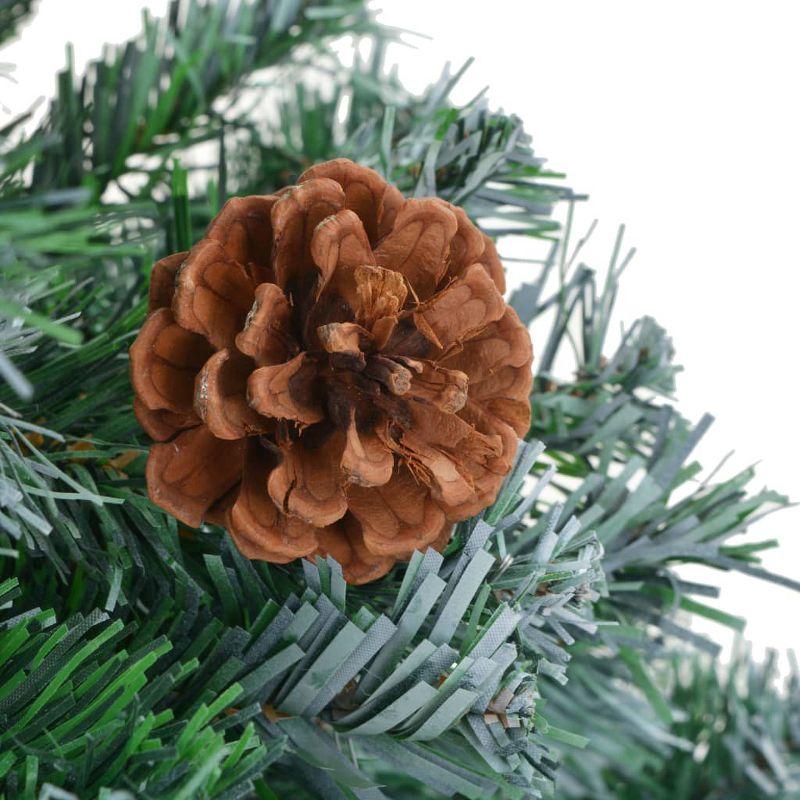 vidaXL Artificial Christmas Tree with Pinecones 7 ft