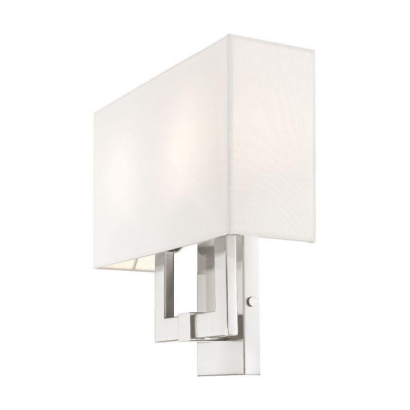 Livex Lighting Hollborn 2 - Light Wall Light in  Brushed Nickel