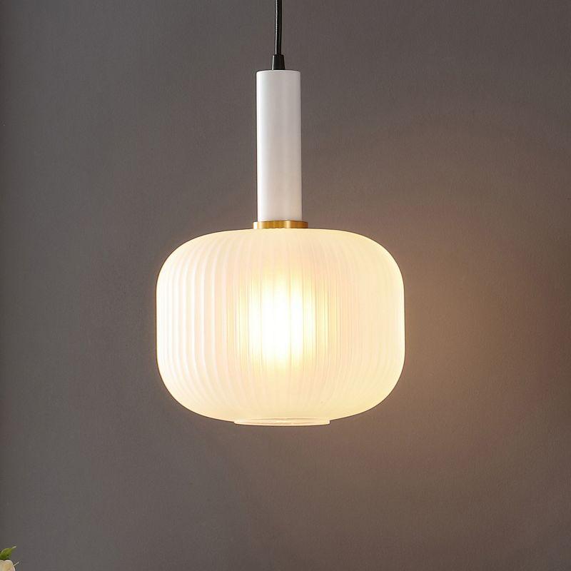 Naois 10" Pendant - PND4149 - White/Black - Safavieh