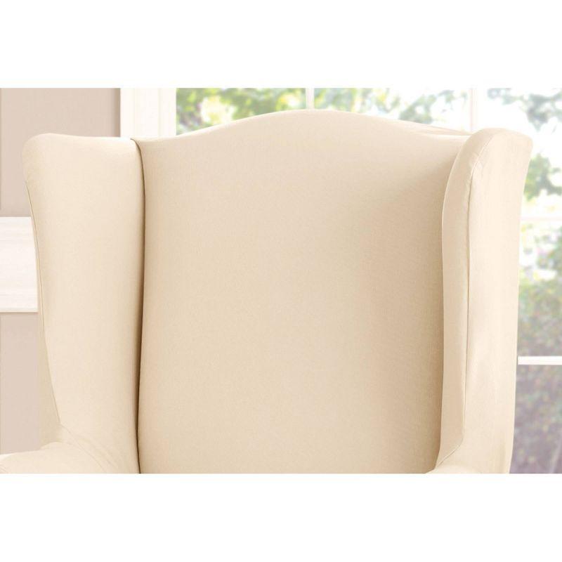 Duck Wing Chair Slipcover Natural - Sure Fit