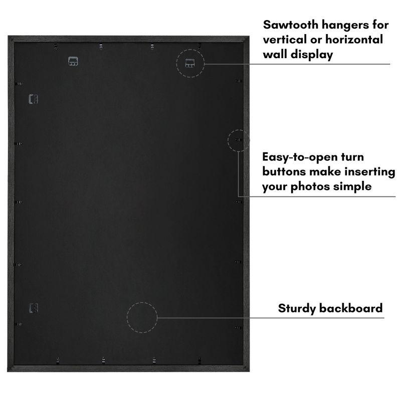 Americanflat Picture Frame - Frame with Mat - Wide Molding - Shatter-Resistant Glass | Wayfair