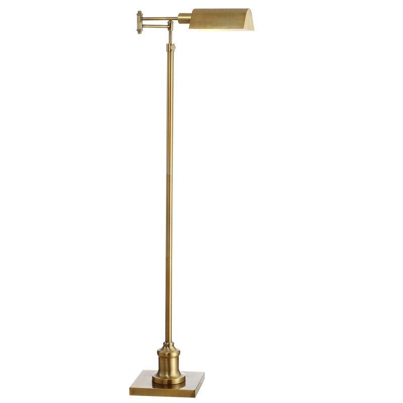 Adjustable Contemporary Briggs 65'' Brass Gold Metal Floor Lamp