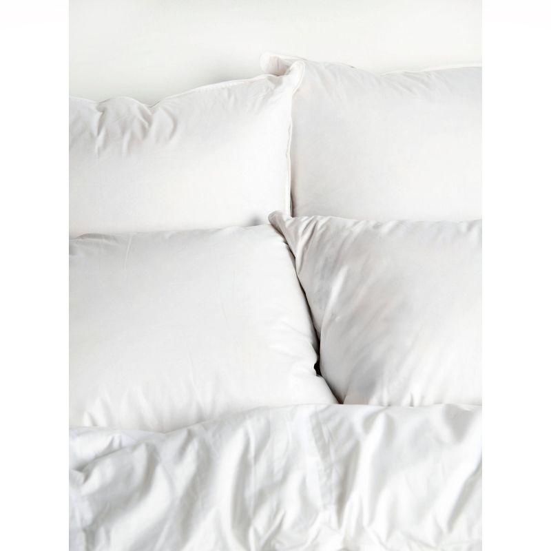 2 Pack Soft White Duck Feather & Down Bed Pillow | BOKSER HOME