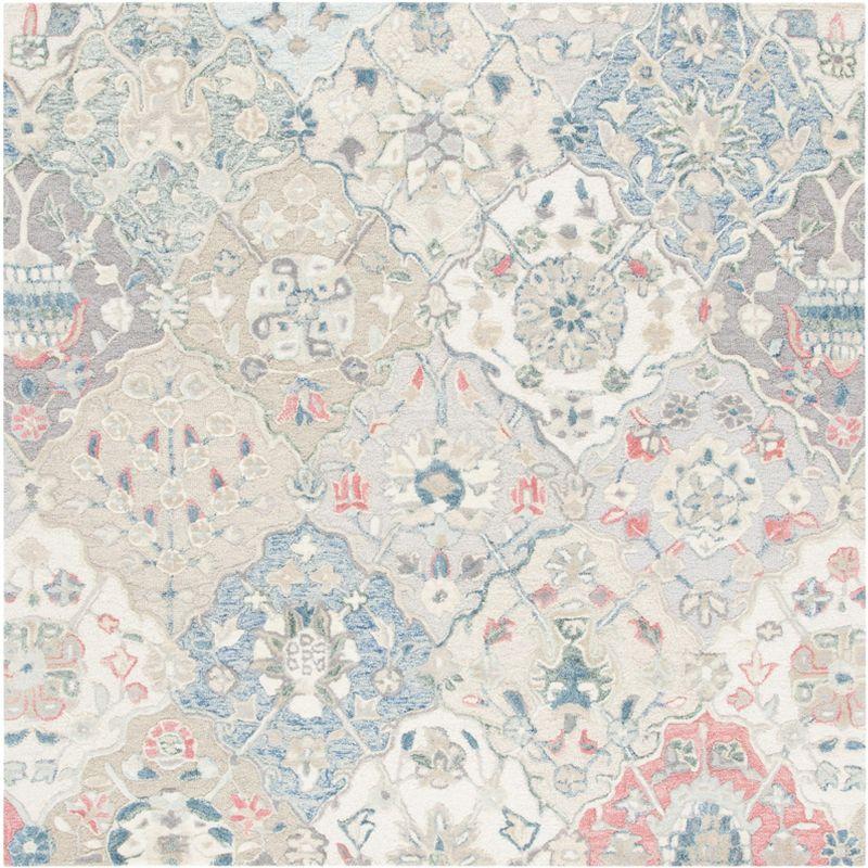 Glamour GLM622 Hand Tufted Area Rug - Ivory/Red - 6'x6' - Safavieh.