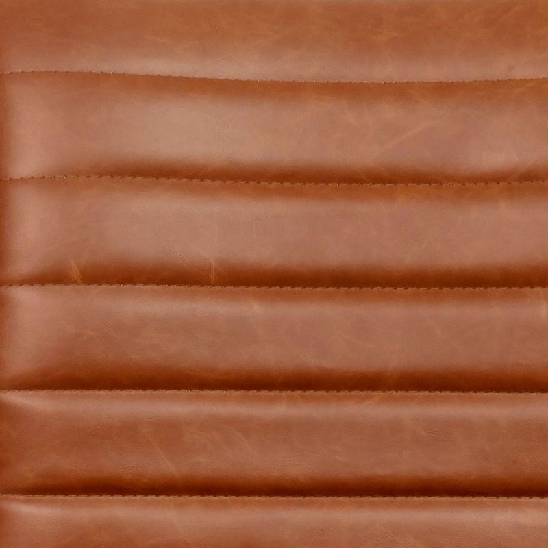 Flash Furniture Merchiston Low-Back Modern Ribbed Upholstered Vinyl Swivel Desk Chair by Flash Furniture