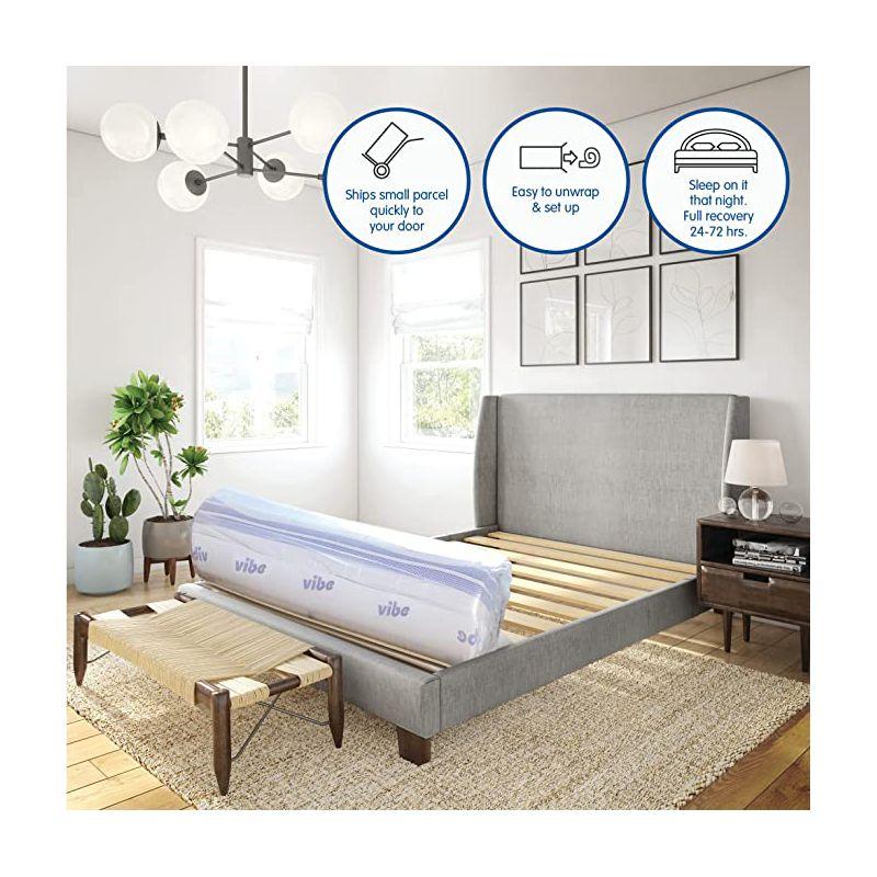 Vibe Vibe Gel Memory Foam 12-Inch Mattress | CertiPUR-US Certified | Bed-in-a-Box
