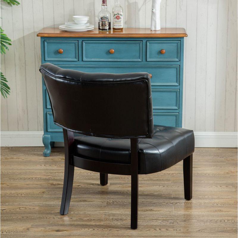 Roundhill Furniture Tufted Accent Chair with Oversized Seating