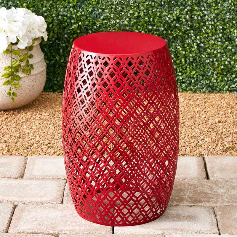 The Lakeside Collection Metal Barrel Stool