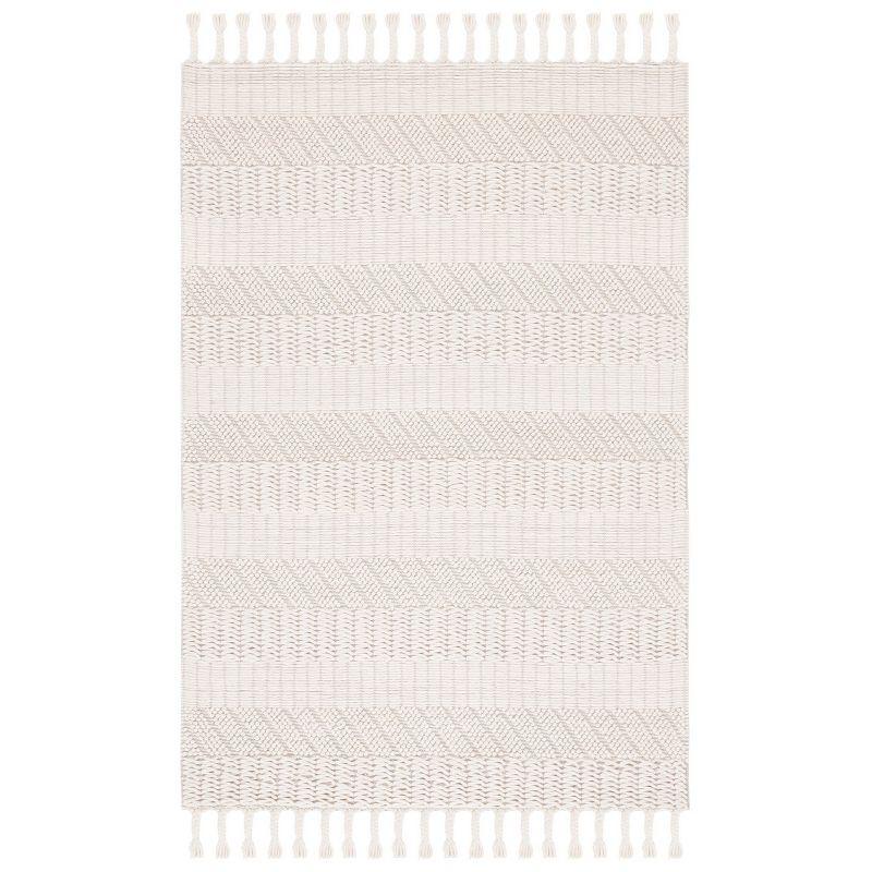 Natura NAT126 Hand Tufted Area Rug - Ivory - 6'x9' - Safavieh.
