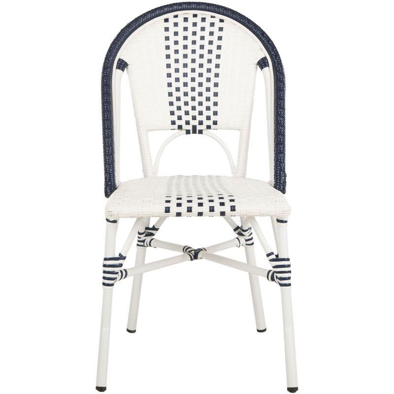 Zoya Chair (Set Of 2) - Indoor/Outdoor - PAT4037 - Blue/White - Safavieh