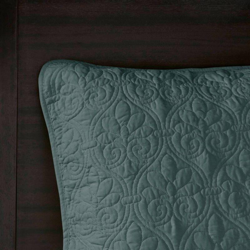 Madison Park 3pc Full/Queen Vancouver Reversible Quilt Set Dark Green