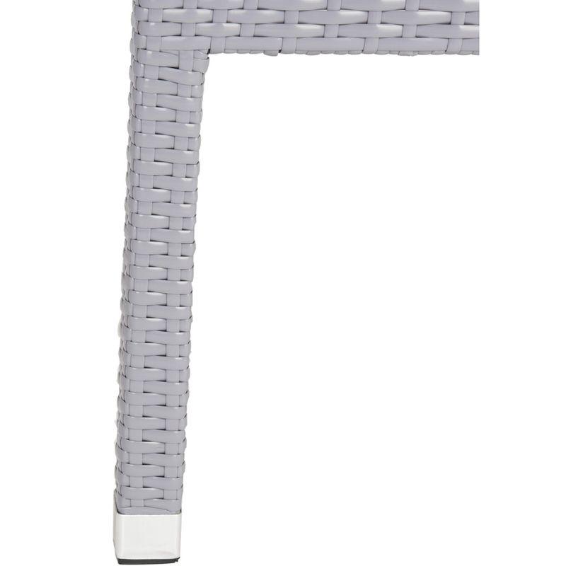 Kelda Stackable Arm Chair Indoor/Outdoor (Set Of 2) - PAT4004 - Grey - Safavieh