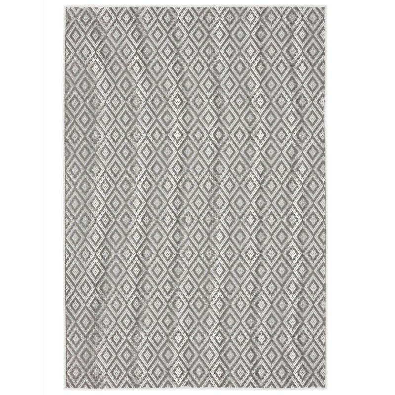 6'6" x 9'6" Tripoli Lydia Indoor/Outdoor Rug Gray/Cream - Home Dynamix