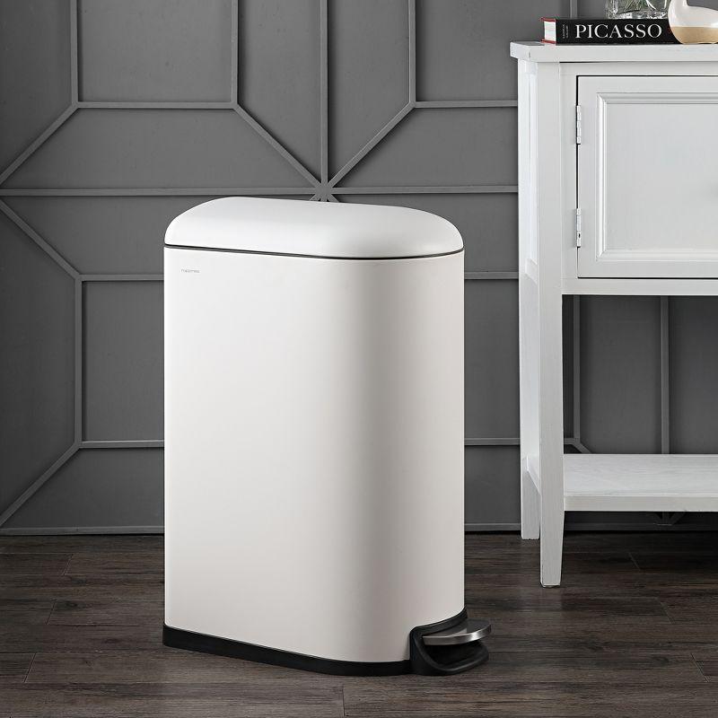happimess Roland Steel Step On Trash Can & Reviews | Wayfair