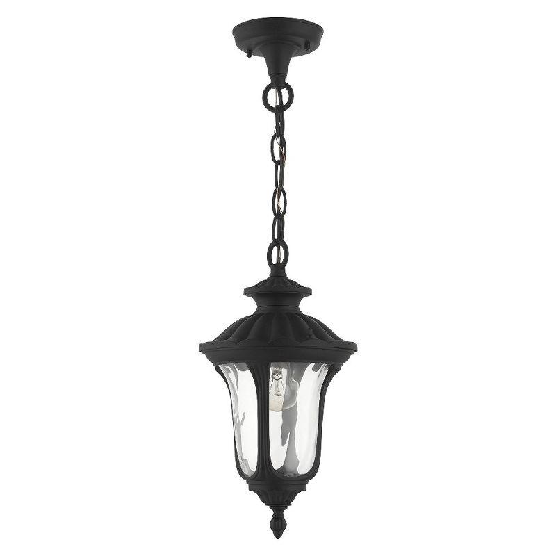 Livex Lighting Oxford 1 - Light Pendant in  Textured Black