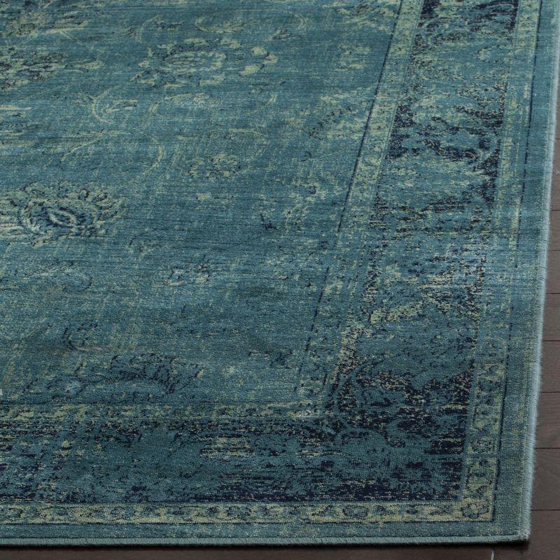 Vintage VTG117 Power Loomed Area Rug - Turquoise/Multi - 3'3"x5'7" - Safavieh.