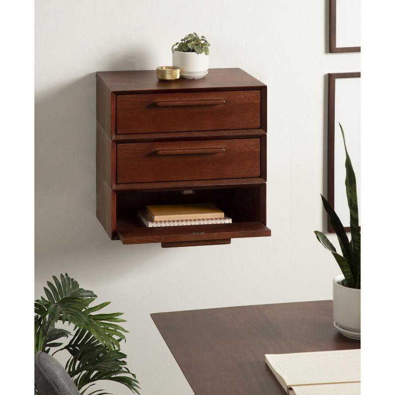 Kate and Laurel McCutcheon Wood Storage Shelf