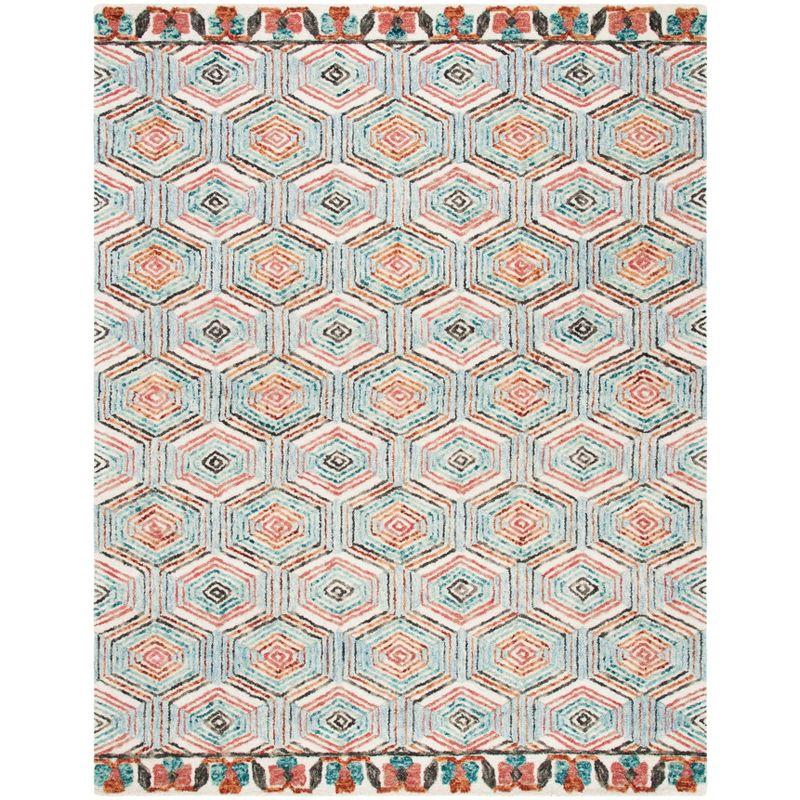 Trace TRC522 Hand Tufted Area Rug - Ivory/Light Blue - 8'9"x11'9" - Safavieh.