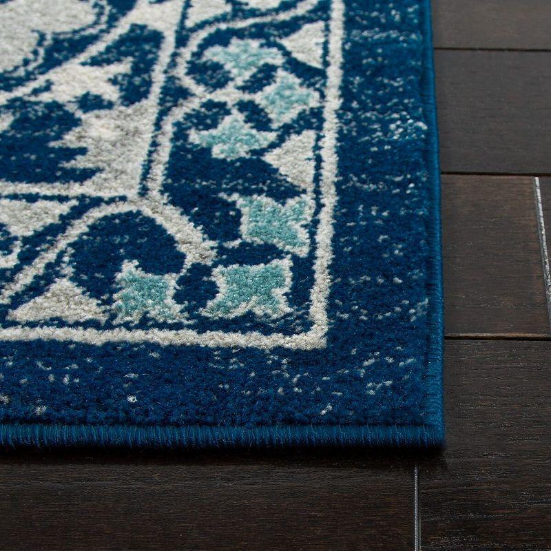 Evoke EVK251 Power Loomed Area Rug - Blue/Ivory - 11'x15' - Safavieh.