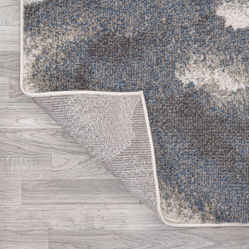 3' x 5' Petalo Abstract Two-Tone Modern Area Rug, Gray/Cream - JONATHAN Y