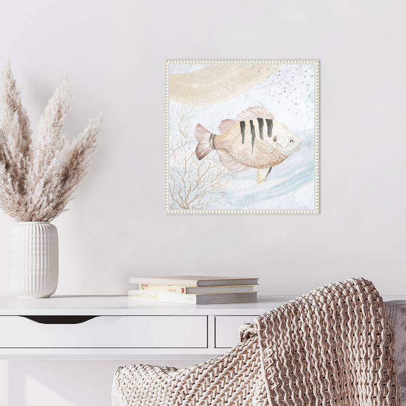 Amanti Art Ocean Oasis Waves Tropical Fish II by Patricia Pinto Canvas Wall Art Print Framed 16 x 16-in.