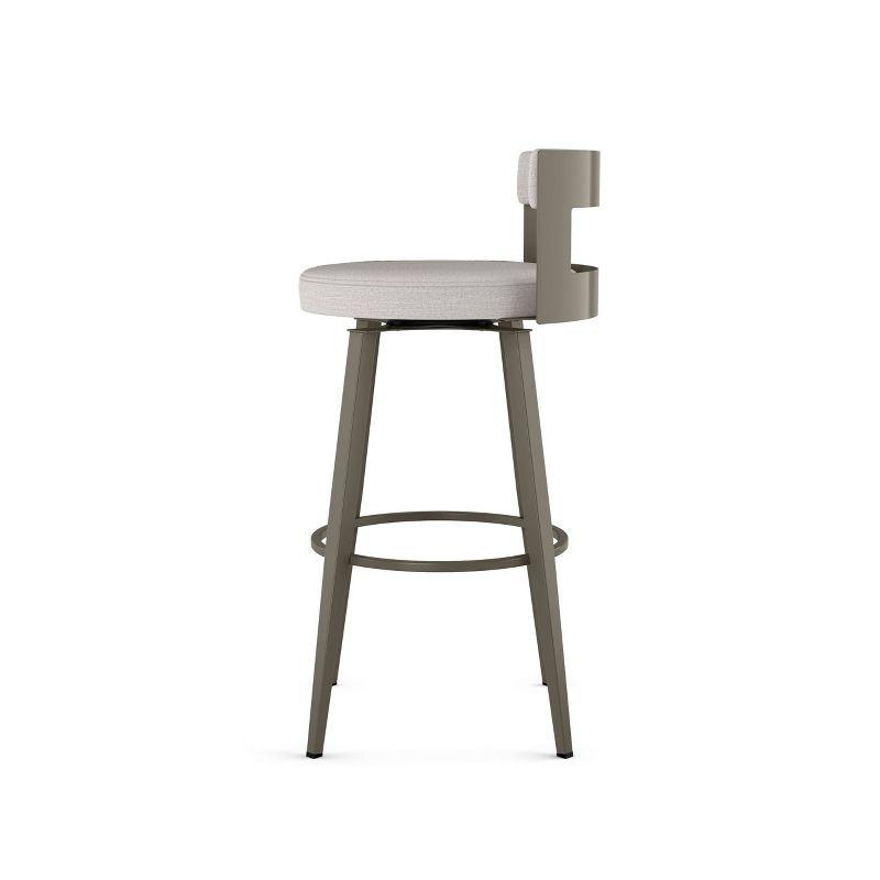Amisco Paramont Upholstered Counter Height Barstool Gray