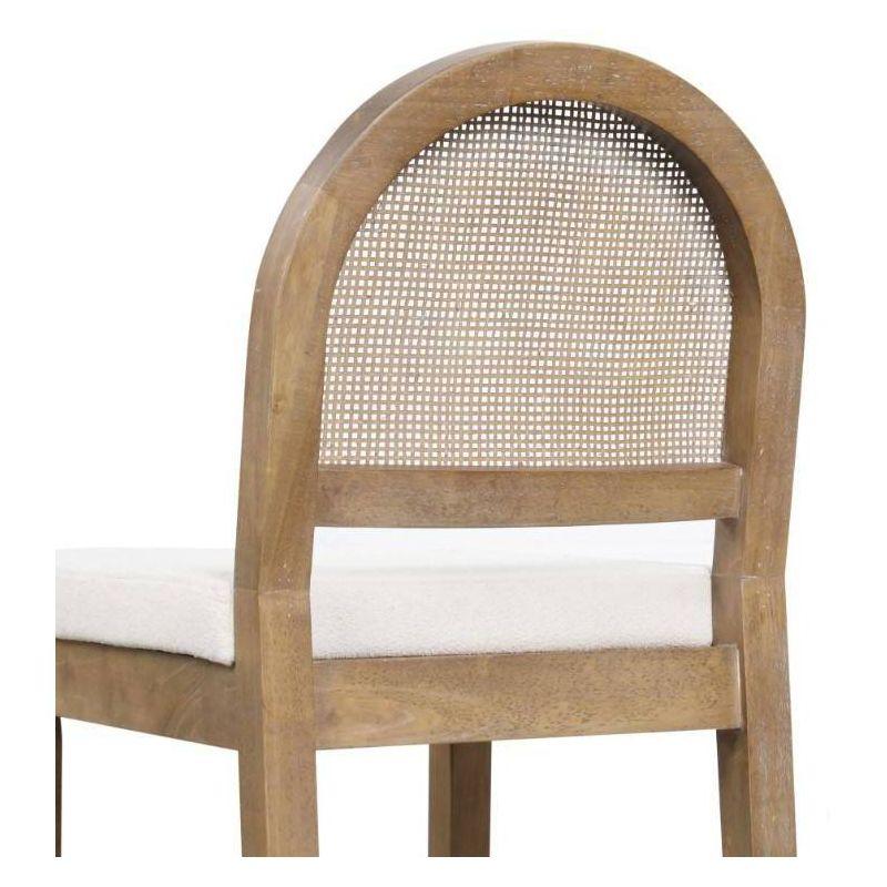 Nathan James Bailey Upholstered Counter Stool with Solid Wood Frame