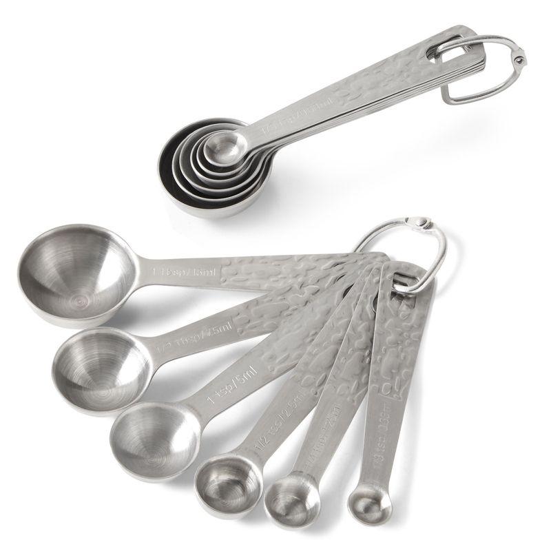 Stainless Steel Metric and US Measuring Cups and Spoons Set