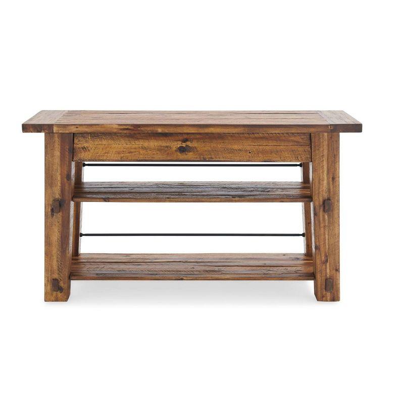 Durango Industrial Wood Console/Media Table: Sofa Table, UPC 848595013520 - Alaterre Furniture