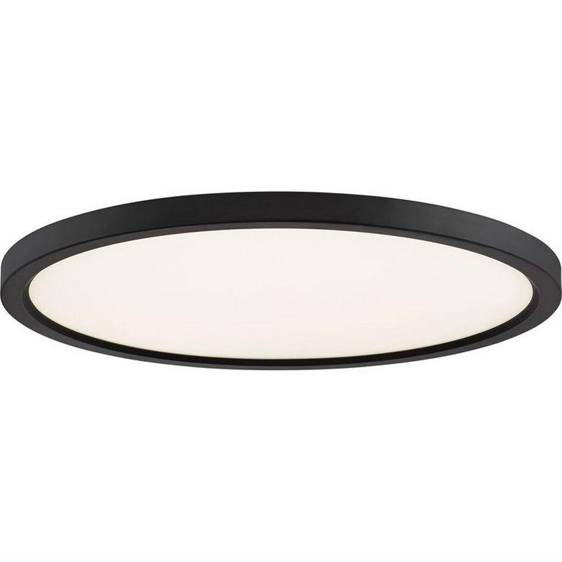 Quoizel Lighting Outskirts 1 - Light Flush Mount in  Oil Rubbed Bronze
