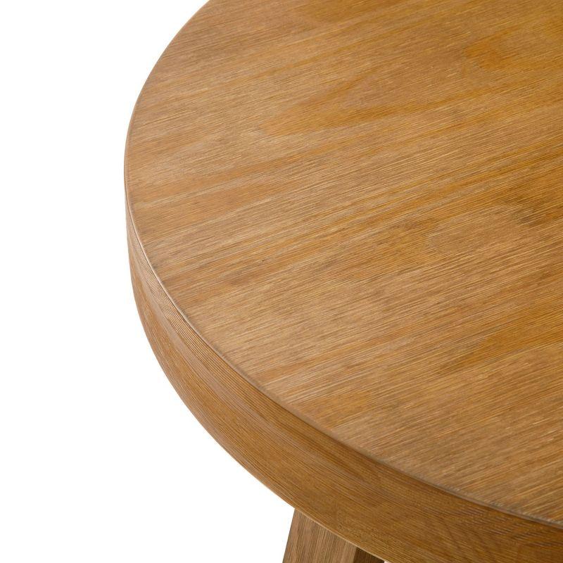 Plank+Beam Classic Round Coffee Table, 30" Farmhouse Coffee Table