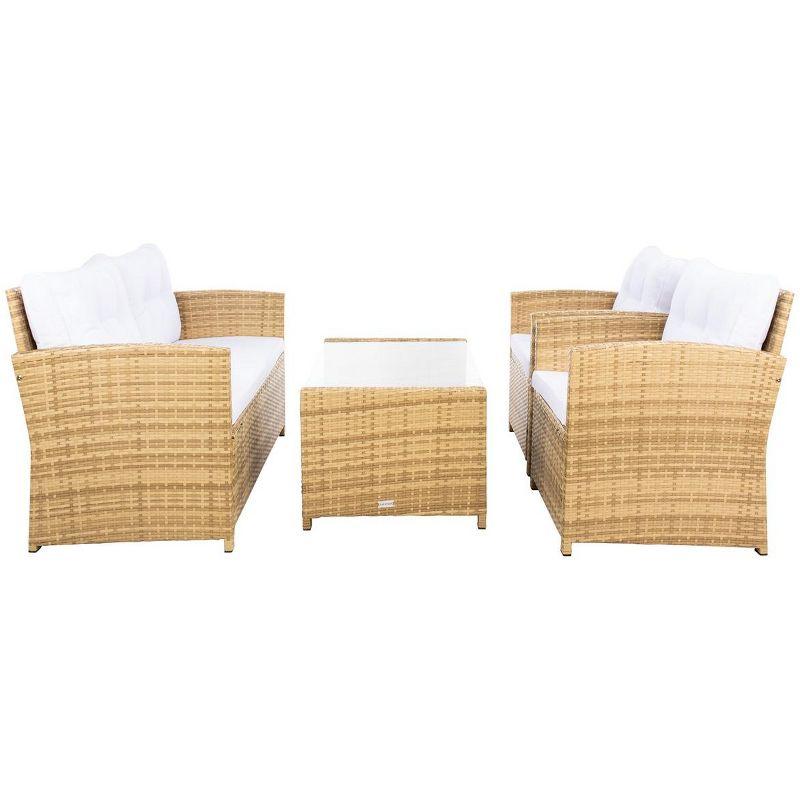 Vellor 4 Piece Patio Outdoor Living Set  - Safavieh