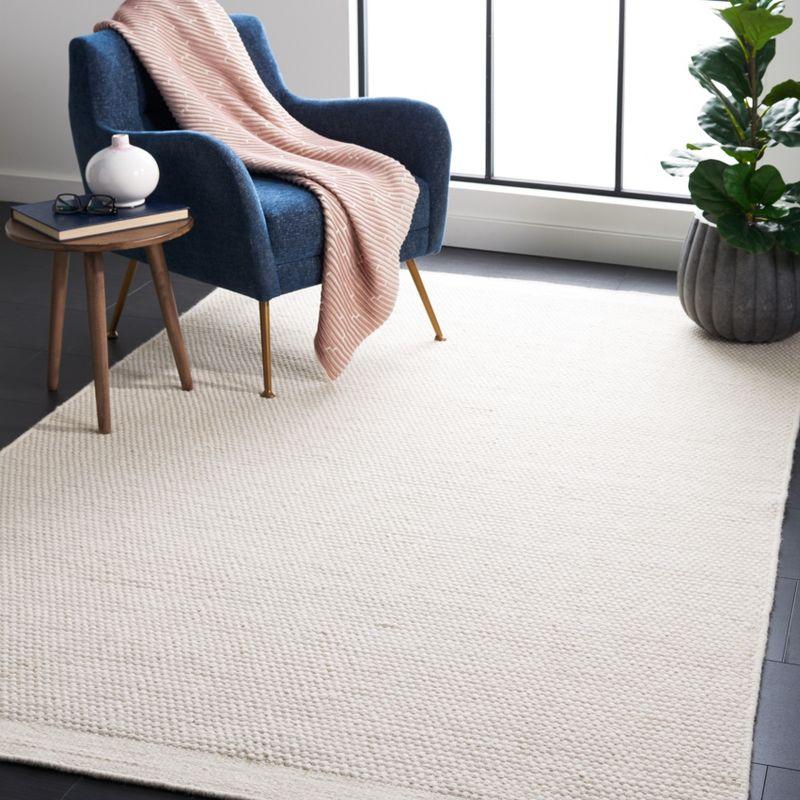 Vermont VRM807 Hand Woven Indoor Area Rug - Ivory - 6'x9' - Safavieh