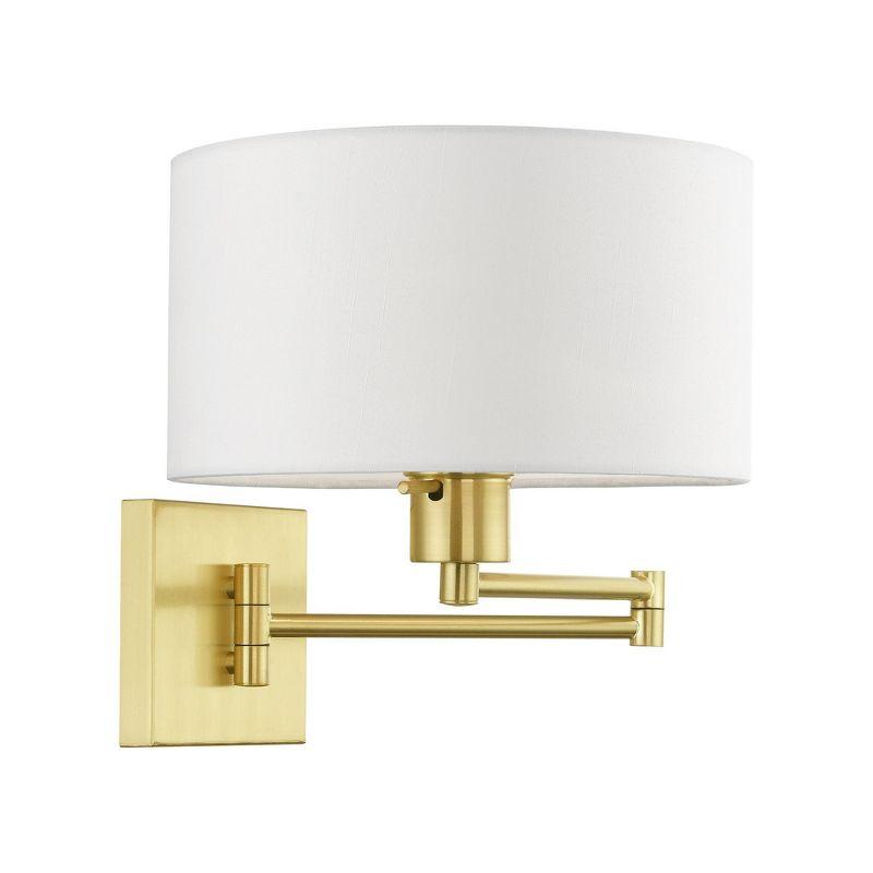 Livex Lighting 1 - Light Wall Light in  Satin Brass
