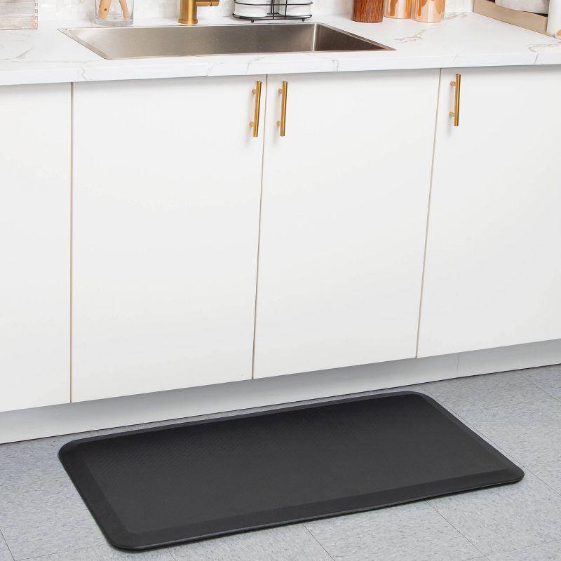 Mind Reader Mind Reader Anti Fatigue Kitchen Mat, Standing Desk Mat, Cushioned Mat, Office, Kitchen, Rubber, 39.5 x 20.25 x 0.75